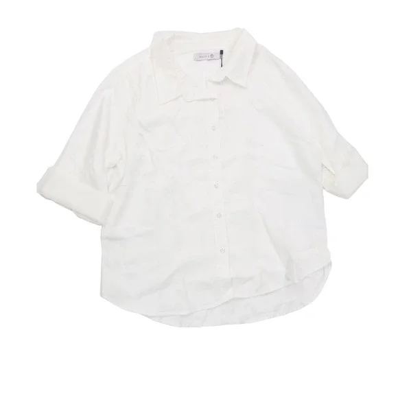 Billy T Shirt Button Down Short Sleeve XLP White Lyocell Casual Workwear - Picture 1 of 6